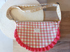Half Moon Bag Vichy Fucsia