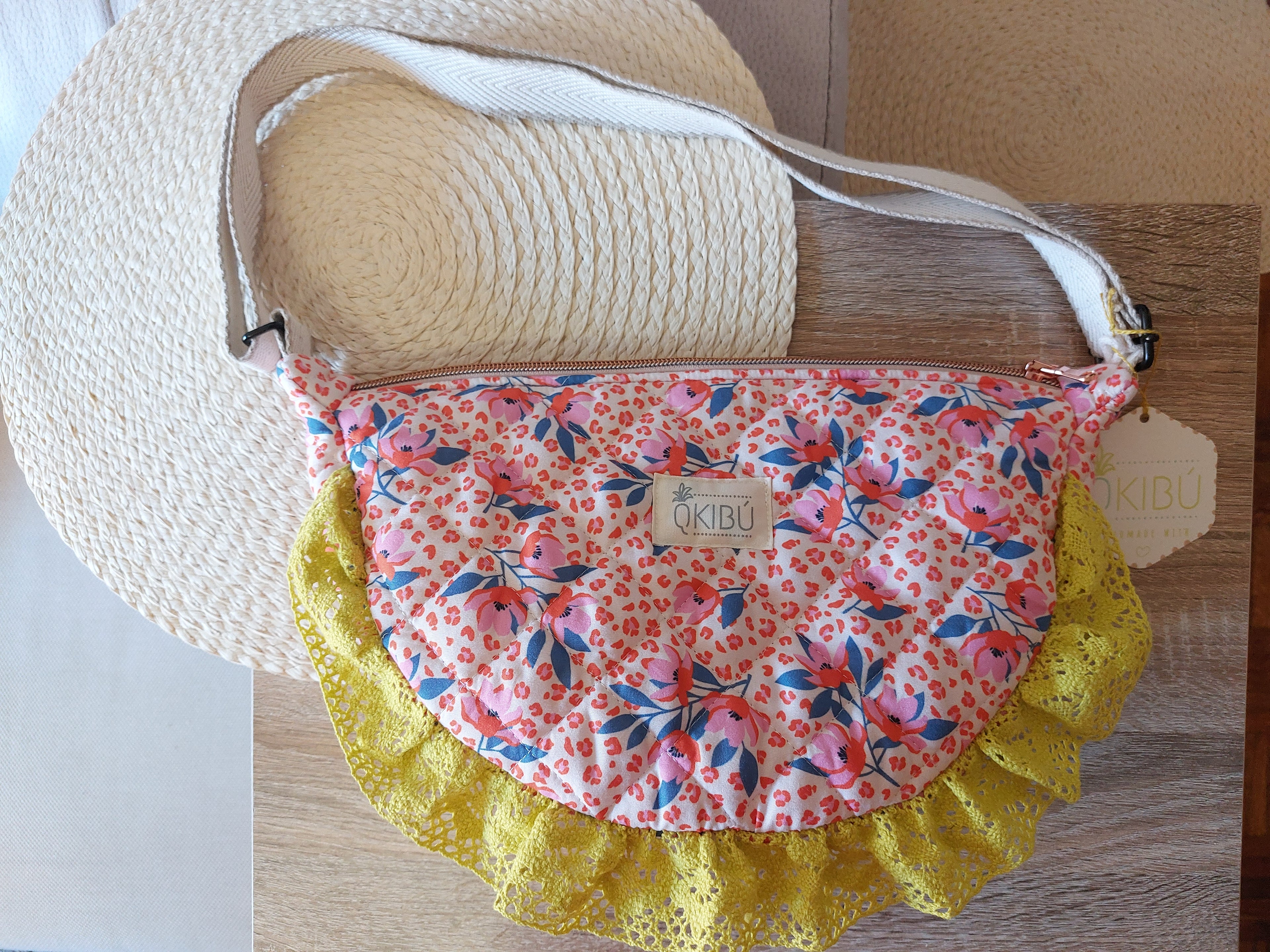 Half Moon Bag Floweriña Lime