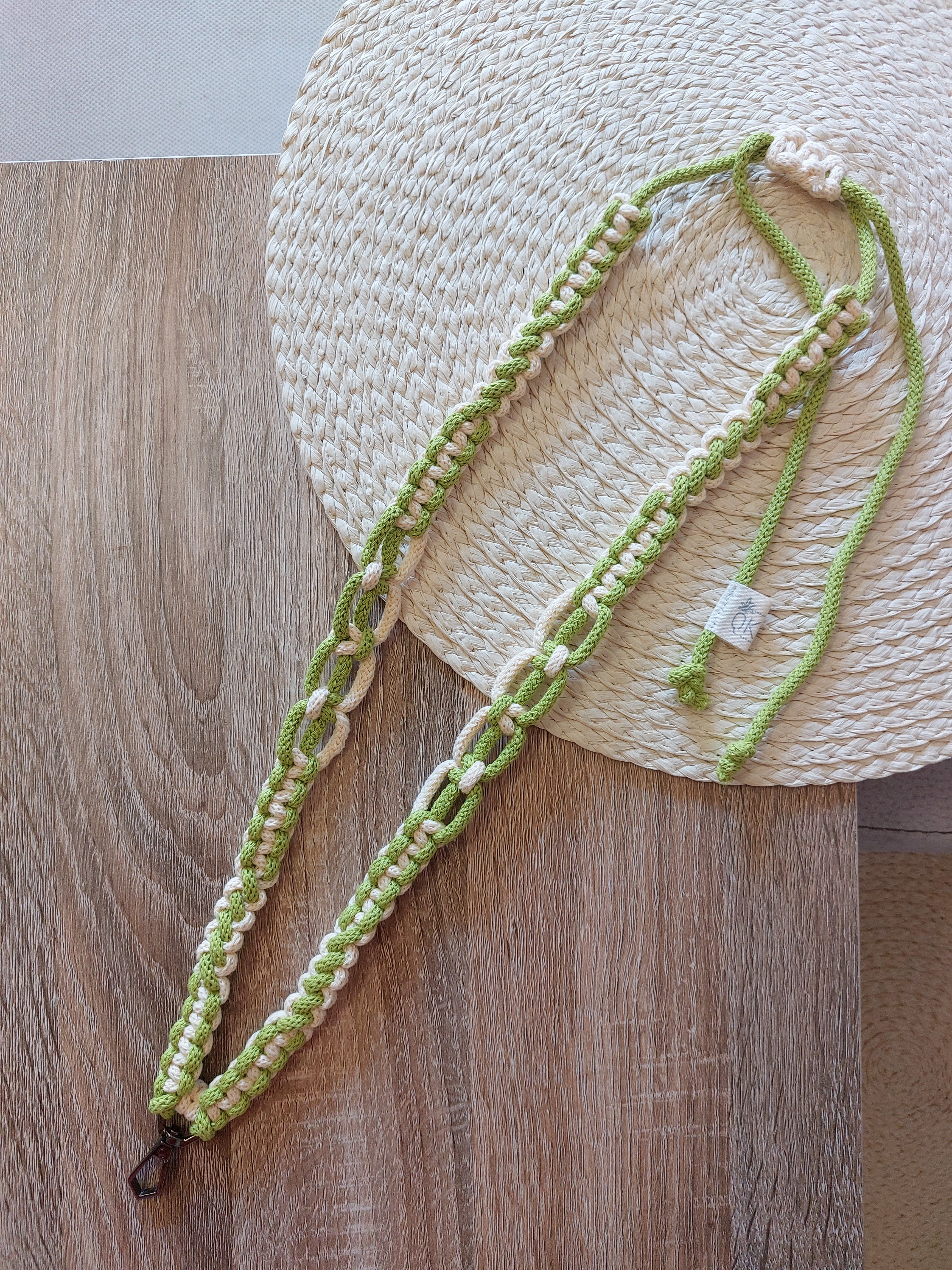 Lanyard Equis Dop.Lime-Butter Yellow