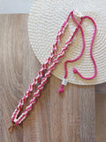 Lanyard Espiral Dop.Pink-Butter Yellow