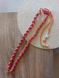 Lanyard Espiral Orange-Dop.Pink