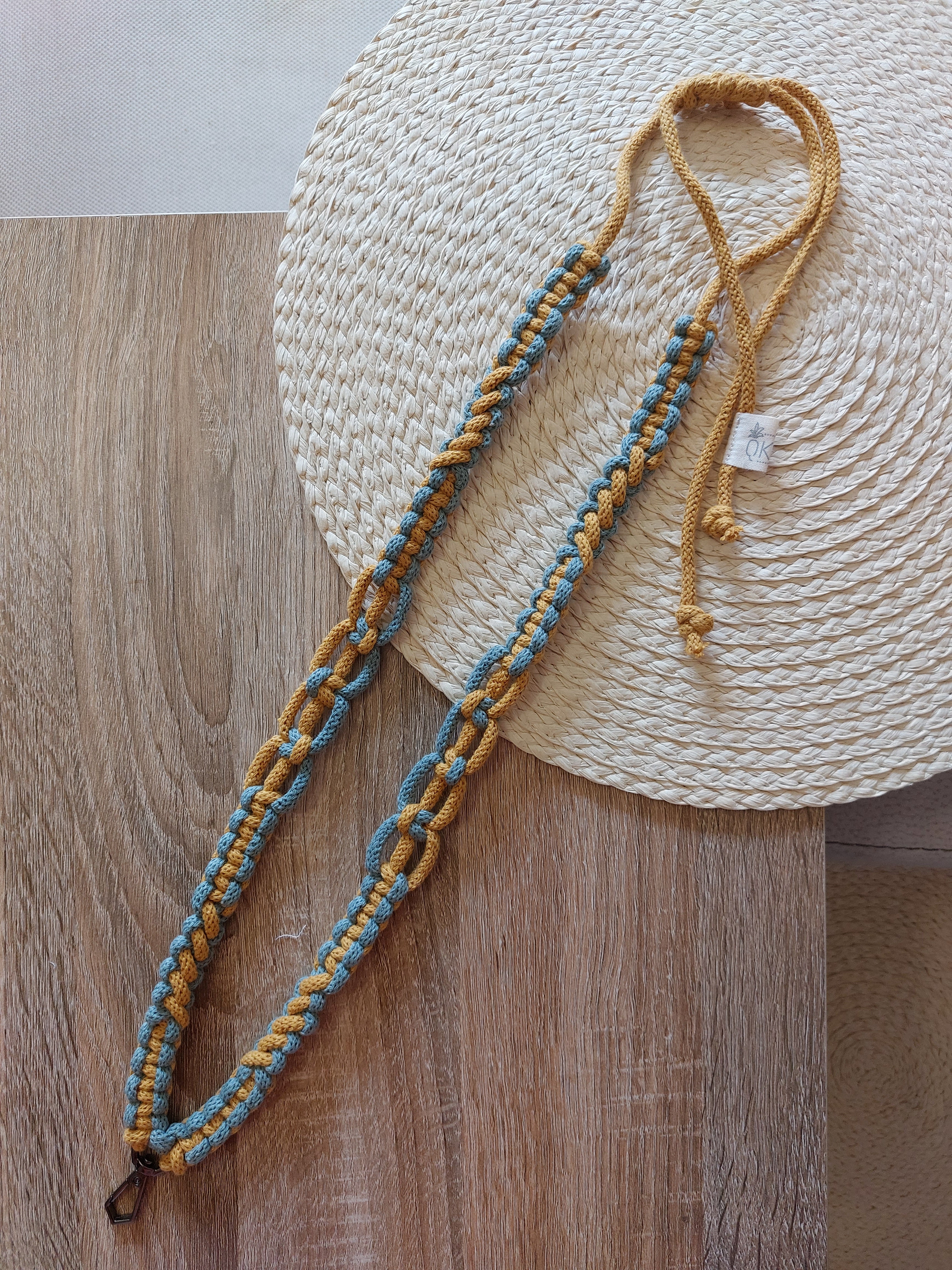 Lanyard Equis Dop.Lime-Butter Yellow